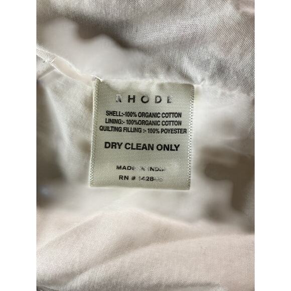 Rhode 'Emil' White Cotton Jacket Size S - Picture 6 of 6